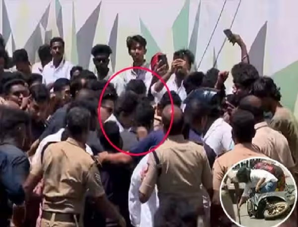 Female TVK Cadre Involved in Accident