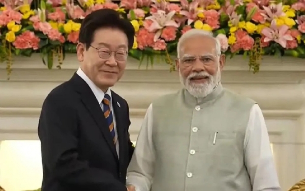 South Korean President Lee Jae-myung Meets with Prime Minister Modi