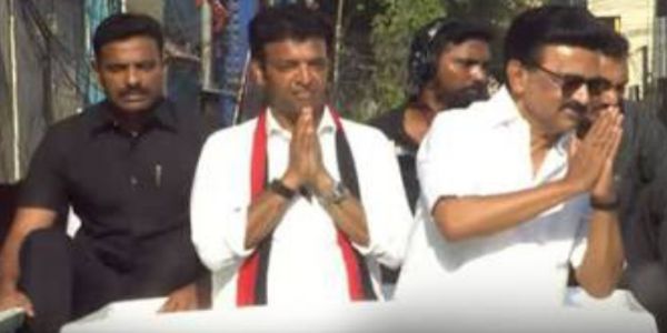 வில்லிவாக்கம் தொகுதியில் மு.க. ஸ்டாலின் ரோடு ஷோ