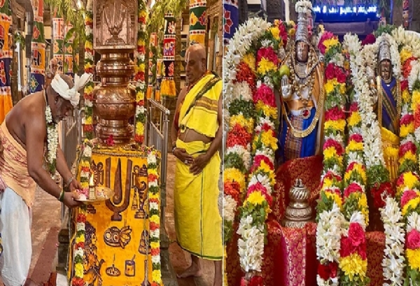 திண்டுக்கல் லட்சுமி நாராயணப் பெருமாள் கோயிலில் சித்திரை திருவிழா கொடியேற்றத்துடன் தொடக்கம்