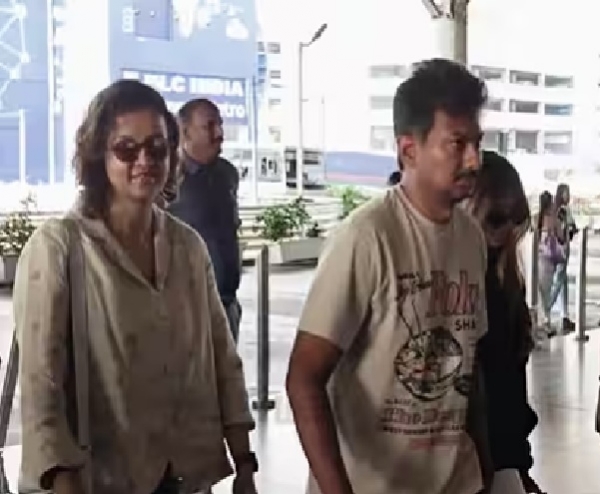 Udhayanidhi Stalin on a family vacation.