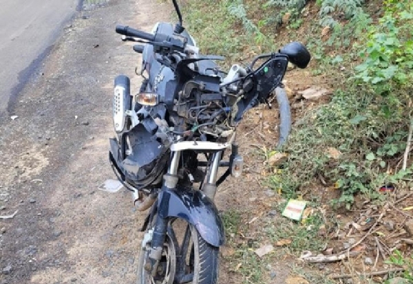Bike Plunges into Canal