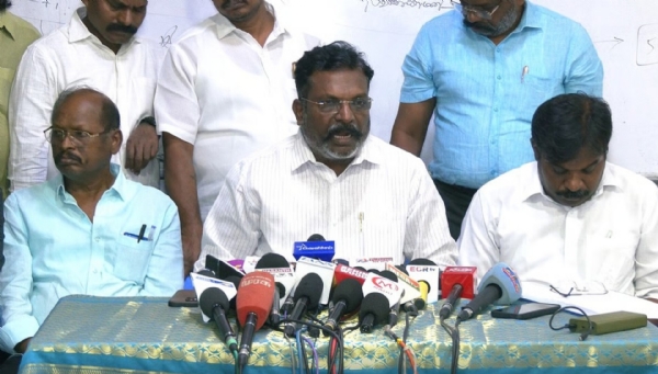 Thirumavalavan Press Meet Thirumavalavan Press Meet