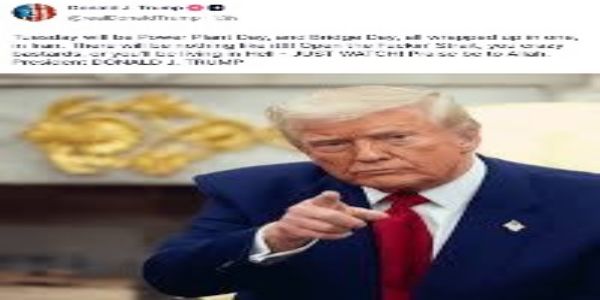 ஹர்மூஸ் ஜலசந்தியை திறக்காவிட்டால் ஈரானின் மின் நிலையங்கள், பாலங்கள் தகர்க்கப்படும் - டிரம்ப் மிரட்டல்