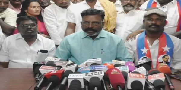 திமுக கூட்டணி மாபெரும் வெற்றி பெறும்-வி. சி.க தலைவர் தொல்.திருமாவளவன்