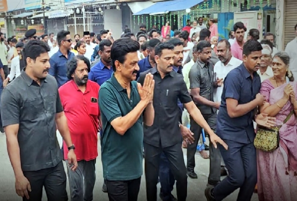 Stalin campaigns in Tiruvannamalai today. Stalin campaigns in Tiruvannamalai today.