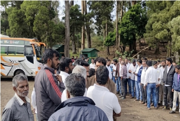 Vehicle Drivers Stage Road Block Protest