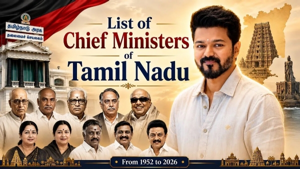 List of all Chief Ministers of Tamil Nadu List of all Chief Ministers of Tamil Nadu