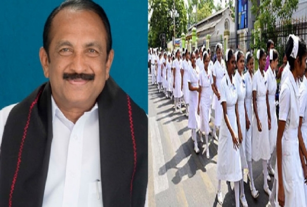 Vaiko Extends Greetings to Nurses Vaiko Extends Greetings to Nurses