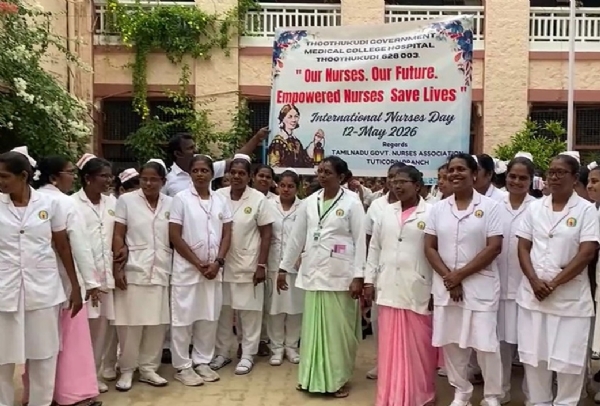 தூத்துக்குடி அரசு மருத்துவக் கல்லூரி மருத்துவமனையில் உலக செவிலியர் தின விழிப்புணர்வுப் பேரணி தூத்துக்குடி அரசு மருத்துவக் கல்லூரி மருத்துவமனையில் உலக செவிலியர் தின விழிப்புணர்வுப் பேரணி