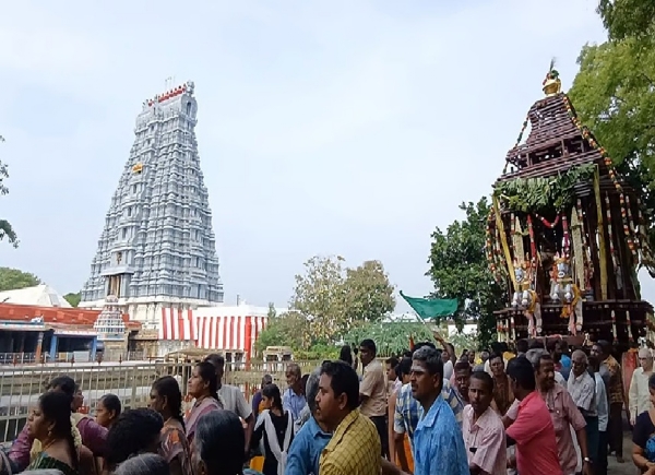ஸ்ரீவில்லிபுத்தூர் வைத்தியநாத சுவாமி கோயிலில் இன்று புதிய தேரின் வெள்ளோட்டம் ஸ்ரீவில்லிபுத்தூர் வைத்தியநாத சுவாமி கோயிலில் இன்று புதிய தேரின் வெள்ளோட்டம்