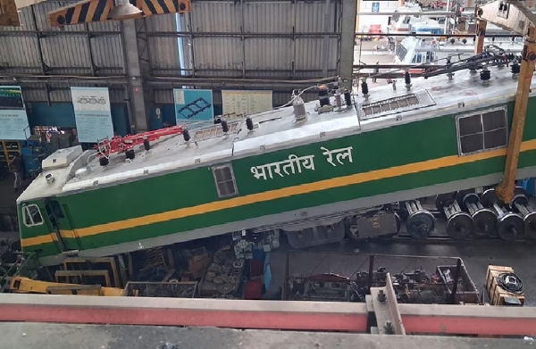 Train Engine Plunges 50 Feet in Accident