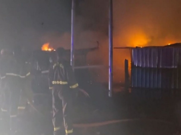 Massive Fire at Vegetable Market