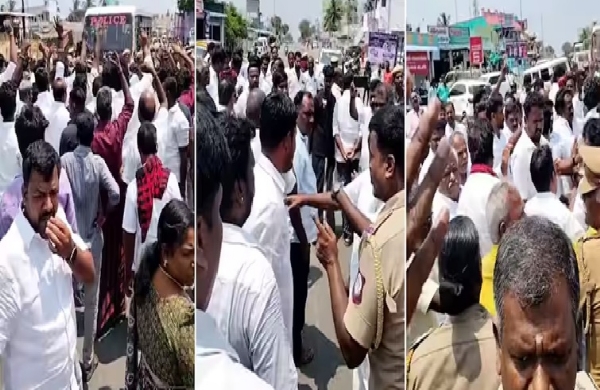 Clash between DMK and VCK cadres in Perambalur