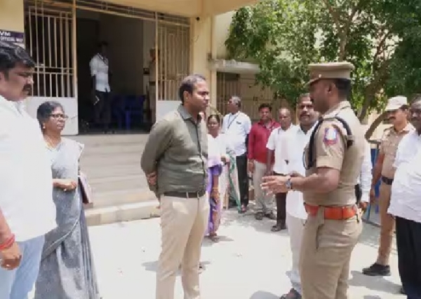 Cuddalore District Collector Inspects Vote Counting Centre