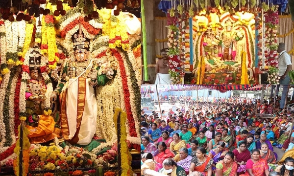 திருவொற்றியூர் வடிவுடை அம்மன் கோயிலில் வைகாசி வசந்த உற்சவம் - திரளான  பக்தர்கள் தரிசனம்