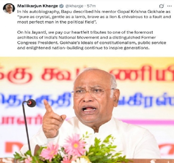 Mallikarjun Kharge Pays Tribute