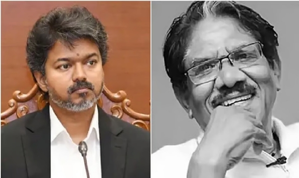 இயக்குநர் பாரதிராஜா உடலுக்கு முதல்வர் விஜய் நேரில் அஞ்சலி