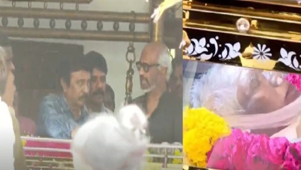 Actor Rajinikanth pays his final respects