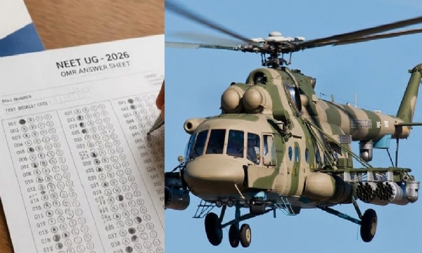 NEET re-exam question papers distributed via helicopter NEET re-exam question papers distributed via helicopter