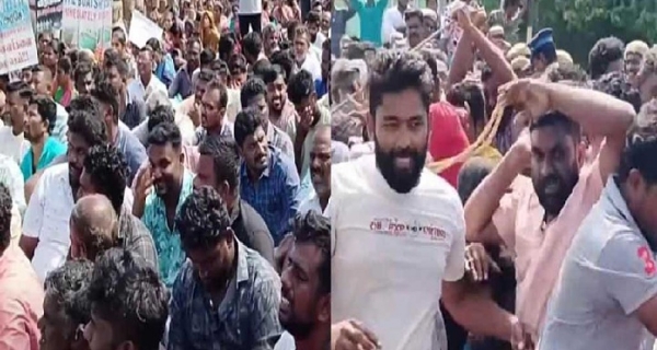 ஆந்திராவில் சிறைப்பிடிக்கப்பட்ட மீனவர்களை விடுவிக்க வேண்டும் - மீன்பிடி இயக்குநர் அலுவலகத்தில் மீனவர்கள் முற்றுகைப் போராட்டம்