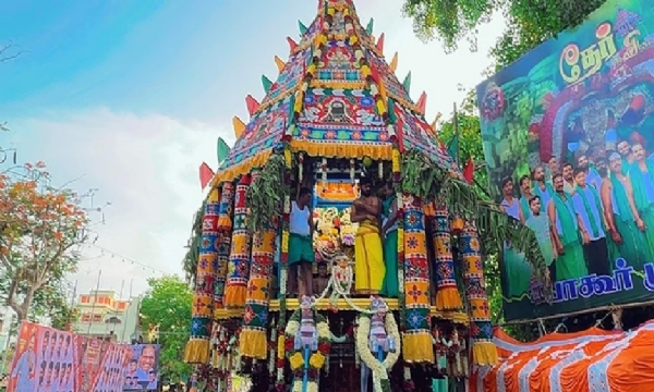 புதுச்சேரி பாகூர் மூலநாதர்  கோயிலில் தேரோட்டம் - புதுவை முதல்வர் ரங்கசாமி பங்கேற்பு