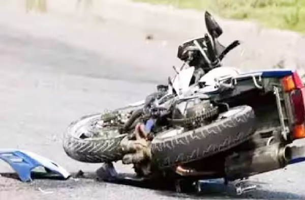 Two young men riding a two-wheeler died