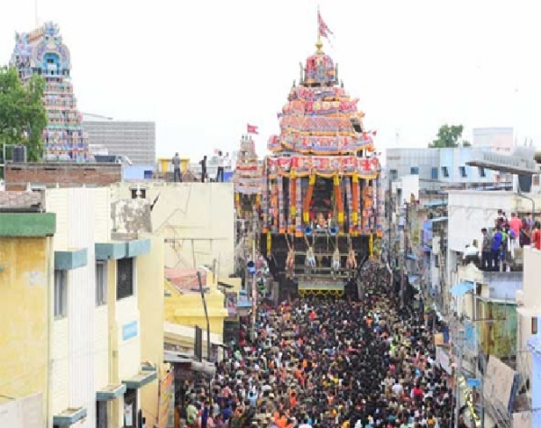 Grand Aani Chariot Procession at Nellaiappar Temple