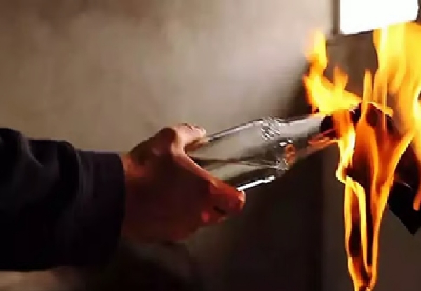 Petrol bomb hurled at TASMAC shop Petrol bomb hurled at TASMAC shop