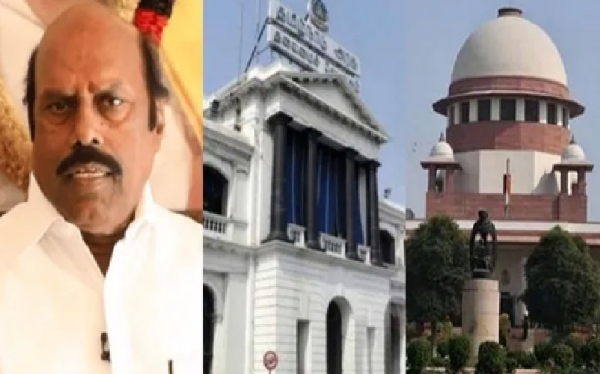 முன்னாள் அமைச்சர் எ.வ.வேலு லுக் அவுட் நோட்டீஸ் வழக்கு - தமிழக அரசின் மேல்முறையீட்டு மனு உச்சநீதிமன்றத்தில் இன்று விசாரணை முன்னாள் அமைச்சர் எ.வ.வேலு லுக் அவுட் நோட்டீஸ் வழக்கு - தமிழக அரசின் மேல்முறையீட்டு மனு உச்சநீதிமன்றத்தில் இன்று விசாரணை