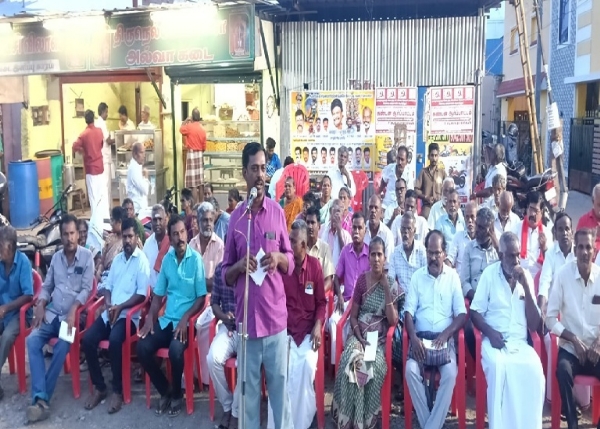 ஏழைகளின் உணவுப் பாதுகாப்பை வலியுறுத்தி விவசாயி சங்கங்கள் சார்பில்  கண்டன ஆர்ப்பாட்டம்