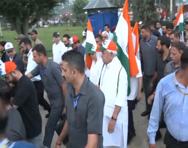 The Lieutenant Governor flagged off the Tiranga Rally in Srinagar. The Lieutenant Governor flagged off the Tiranga Rally in Srinagar.