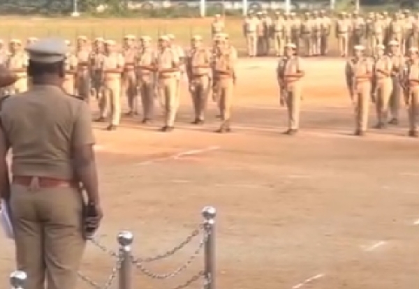 Independence Day parade rehearsal at the Trichy Armed Reserve grounds Independence Day parade rehearsal at the Trichy Armed Reserve grounds