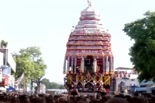 ஸ்ரீவில்லிபுத்தூரில் ஆடிப்பூர தேரோட்டம் கோலாகலம்