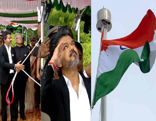 hoisted the national flag