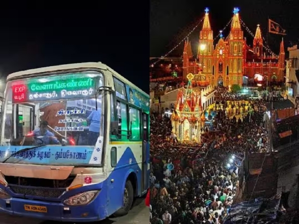 வேளாங்கண்ணி திருவிழா -  சென்னையில் இருந்து இன்று 150 சிறப்பு பேருந்துகள் இயக்கம்