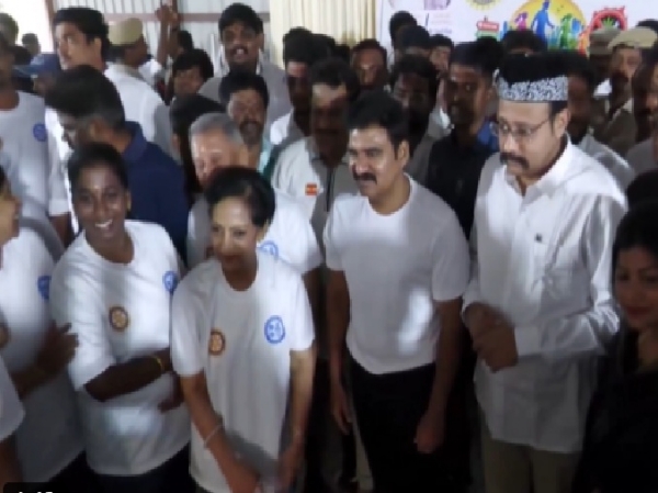Anti-drug awareness walkathon – Minister Nirmal Kumar participates Anti-drug awareness walkathon – Minister Nirmal Kumar participates