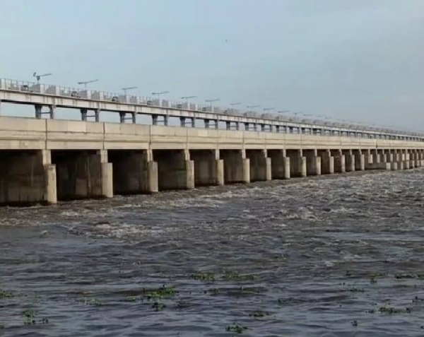 Water inflow to the Mayanur Barrage