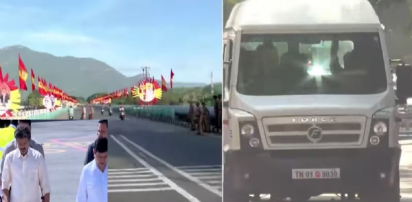 முதல்வர் விஜய் சேலம் வருகை - வழிநெடுகிலும் எழுச்சிமிகு வரவேற்பு