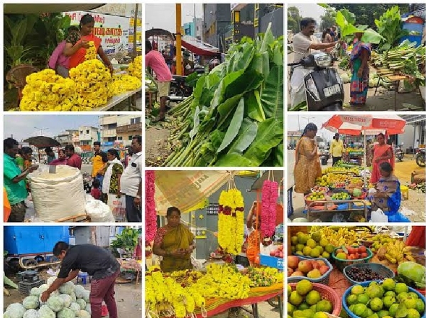 சென்னையில் விநாயகர் சதுர்த்தி விழா - கோயம்பேட்டில் களைகட்டும் பூஜை பொருட்கள் விற்பனை சென்னையில் விநாயகர் சதுர்த்தி விழா - கோயம்பேட்டில் களைகட்டும் பூஜை பொருட்கள் விற்பனை