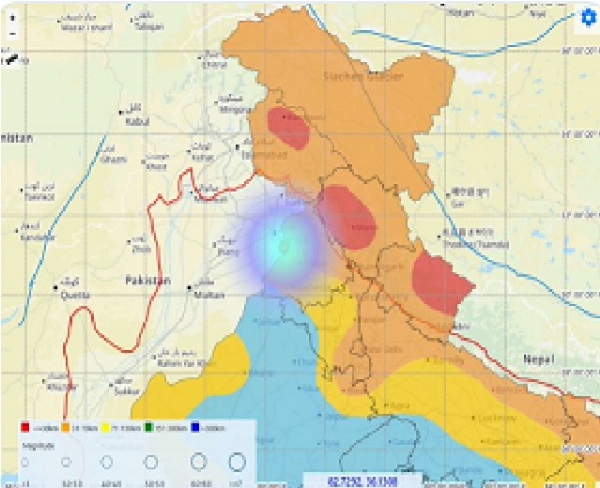Mild earthquake in Punjab at midnight Mild earthquake in Punjab at midnight