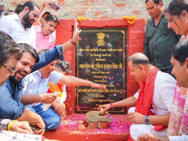 The Delhi government has commenced road and drainage works in the Upvan Apartments and Khera Kalan extension area. The Delhi government has commenced road and drainage works in the Upvan Apartments and Khera Kalan extension area.