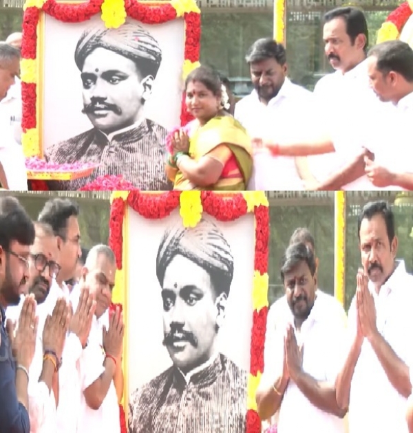 கப்பலோட்டிய தமிழன் வ.உ.சி.யின் 155-வது பிறந்தநாள் - தமிழக அரசு சார்பில் அமைச்சர்கள் மலரஞ்சலி