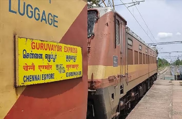 Changes to Egmore-Guruvayur Express train service Changes to Egmore-Guruvayur Express train service
