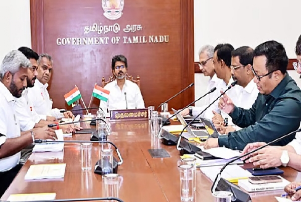 வடகிழக்கு பருவமழை முன்னெச்சரிக்கை -  முதல்வர் விஜய் தலைமையில் இன்று உயர்மட்ட ஆலோசனை
